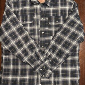 Navy Plaid Men's Casual Shirt
